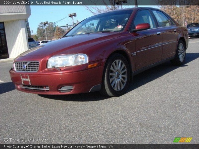 Ruby Red Metallic / Light Taupe 2004 Volvo S80 2.9