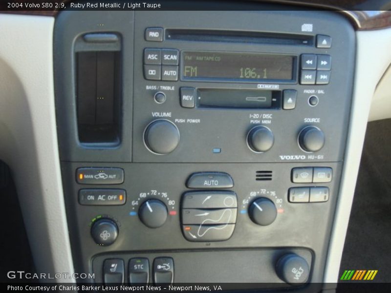 Ruby Red Metallic / Light Taupe 2004 Volvo S80 2.9