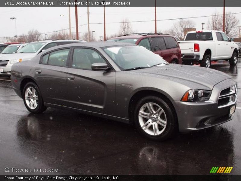 Tungsten Metallic / Black/Light Frost Beige 2011 Dodge Charger Rallye