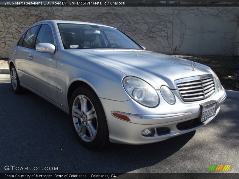 Brilliant Silver Metallic / Charcoal 2006 Mercedes-Benz E 350 Sedan