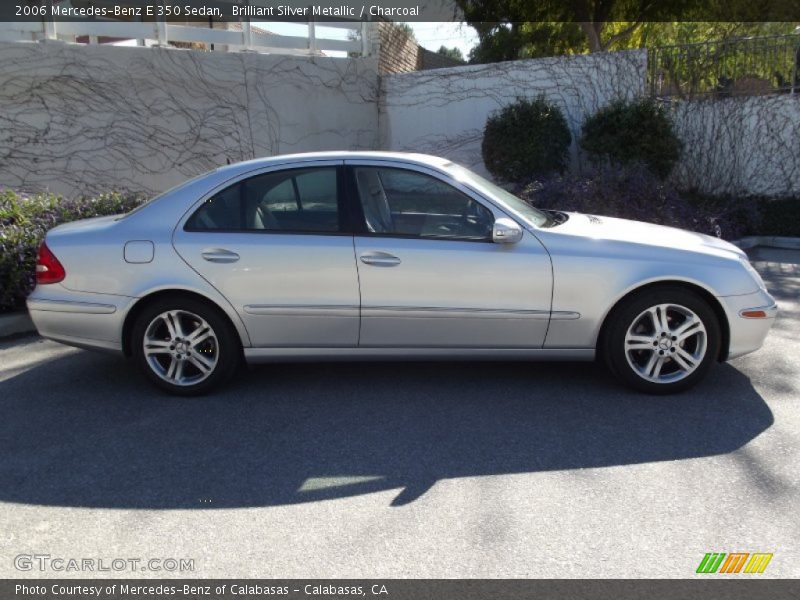 Brilliant Silver Metallic / Charcoal 2006 Mercedes-Benz E 350 Sedan