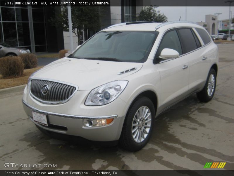 White Diamond Tricoat / Cashmere 2012 Buick Enclave FWD