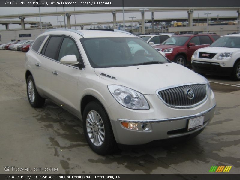White Diamond Tricoat / Cashmere 2012 Buick Enclave FWD