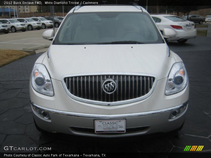 White Diamond Tricoat / Cashmere 2012 Buick Enclave FWD