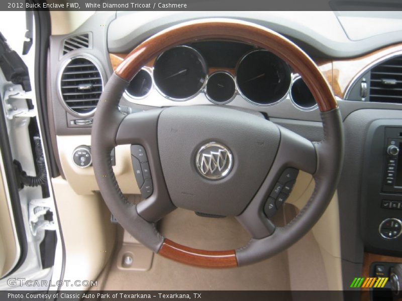 White Diamond Tricoat / Cashmere 2012 Buick Enclave FWD