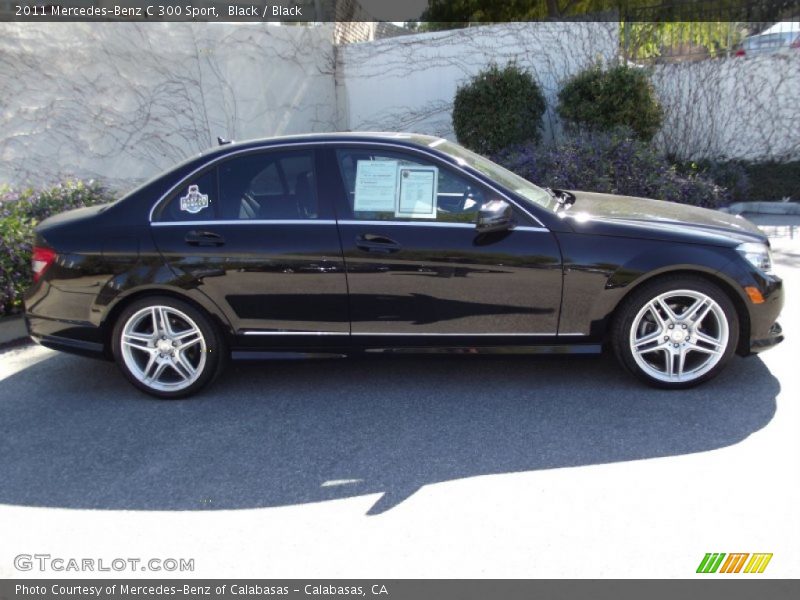 Black / Black 2011 Mercedes-Benz C 300 Sport