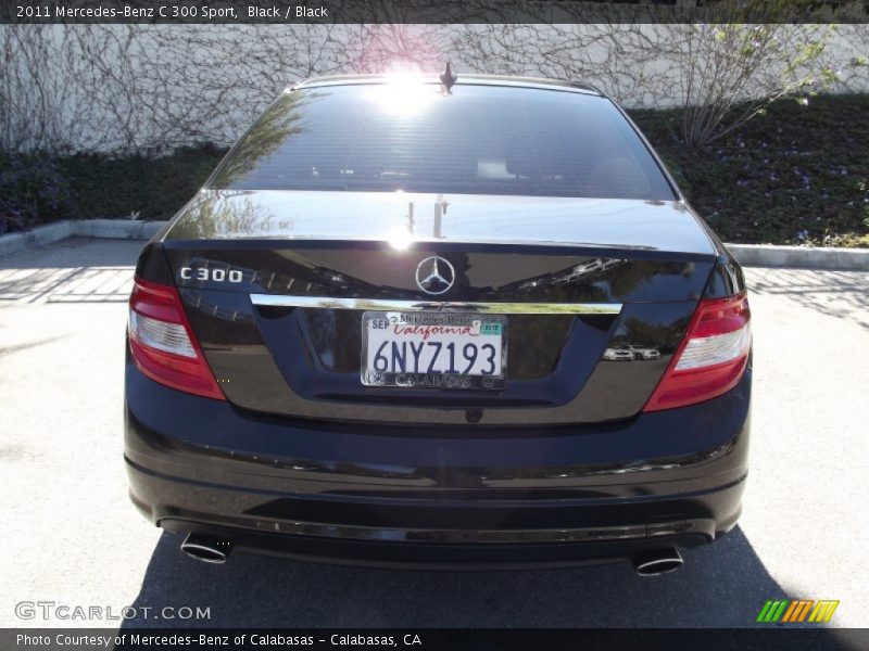 Black / Black 2011 Mercedes-Benz C 300 Sport