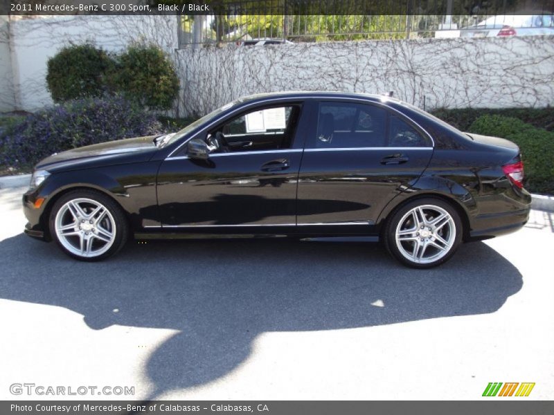 Black / Black 2011 Mercedes-Benz C 300 Sport