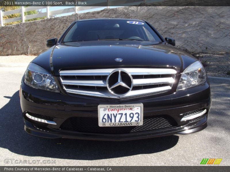 Black / Black 2011 Mercedes-Benz C 300 Sport