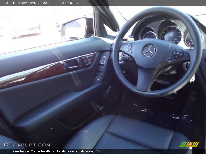 Black / Black 2011 Mercedes-Benz C 300 Sport