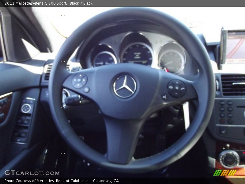 Black / Black 2011 Mercedes-Benz C 300 Sport
