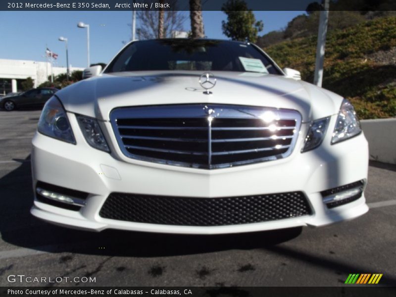 Arctic White / Black 2012 Mercedes-Benz E 350 Sedan