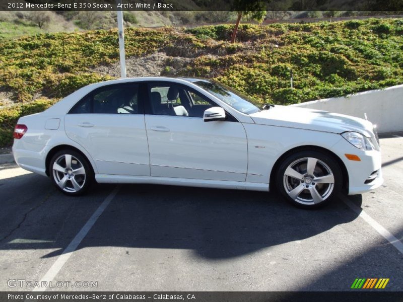 Arctic White / Black 2012 Mercedes-Benz E 350 Sedan