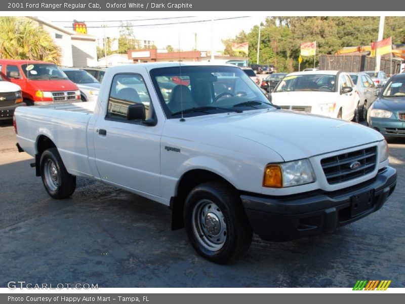 Oxford White / Dark Graphite 2001 Ford Ranger Regular Cab