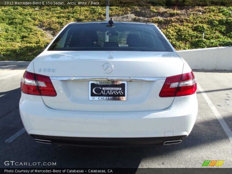 Arctic White / Black 2012 Mercedes-Benz E 350 Sedan