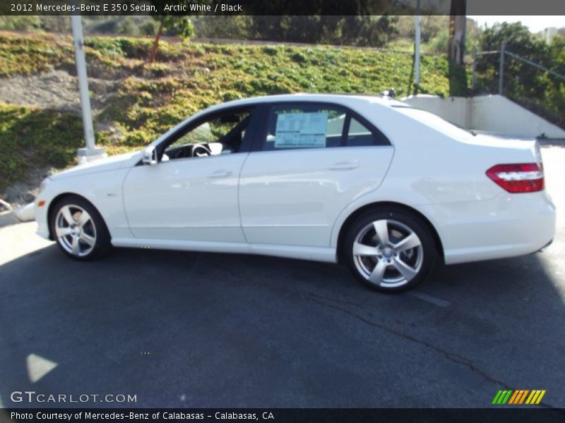Arctic White / Black 2012 Mercedes-Benz E 350 Sedan