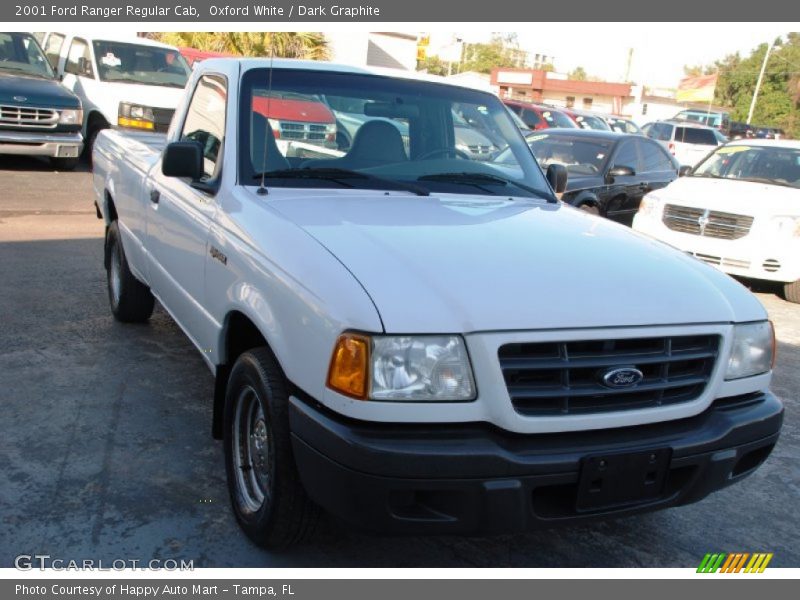 Oxford White / Dark Graphite 2001 Ford Ranger Regular Cab