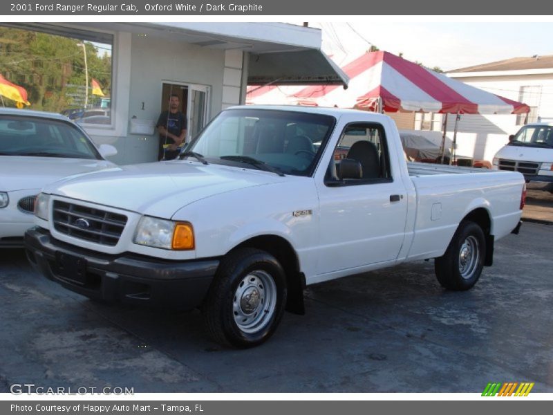 Oxford White / Dark Graphite 2001 Ford Ranger Regular Cab