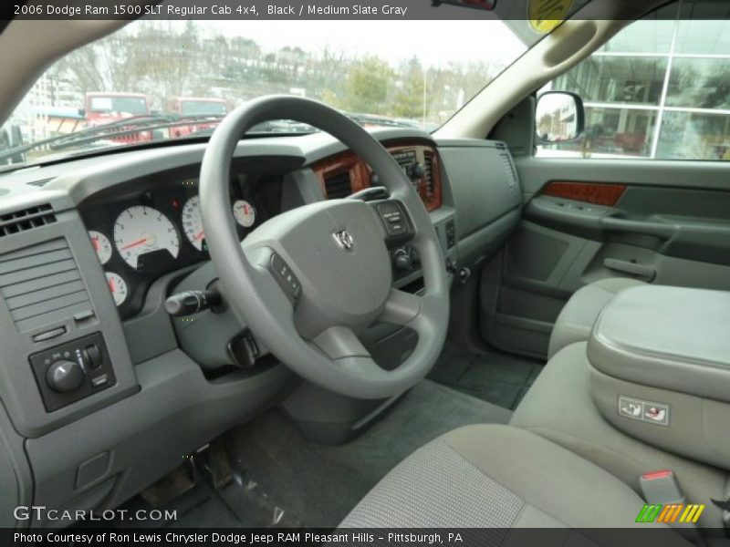 Black / Medium Slate Gray 2006 Dodge Ram 1500 SLT Regular Cab 4x4