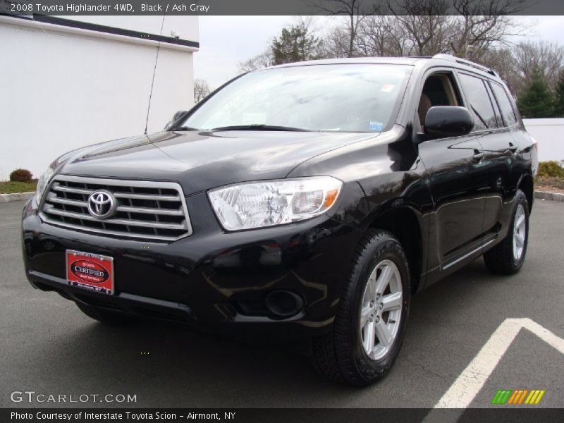 Black / Ash Gray 2008 Toyota Highlander 4WD