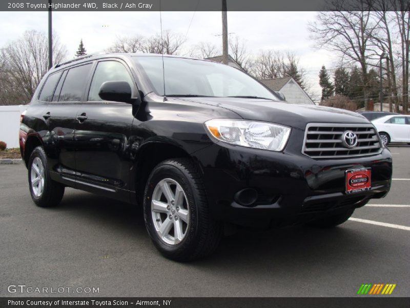 Black / Ash Gray 2008 Toyota Highlander 4WD