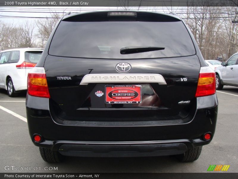 Black / Ash Gray 2008 Toyota Highlander 4WD