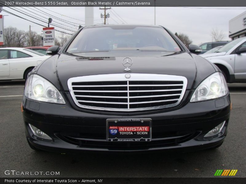 Obsidian Black Metallic / Cashmere/Savanna 2007 Mercedes-Benz S 550 Sedan