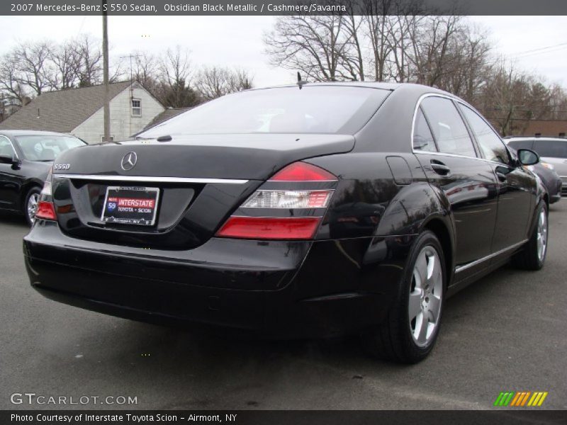 Obsidian Black Metallic / Cashmere/Savanna 2007 Mercedes-Benz S 550 Sedan