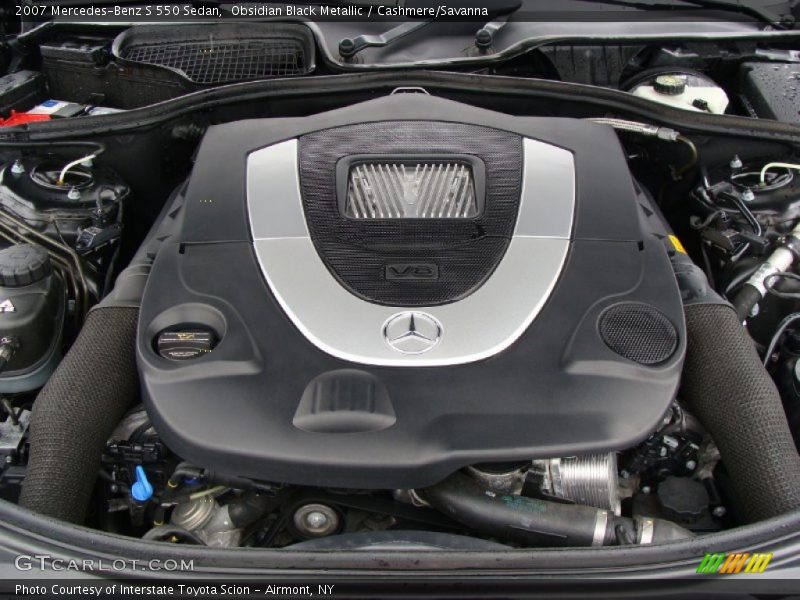 Obsidian Black Metallic / Cashmere/Savanna 2007 Mercedes-Benz S 550 Sedan