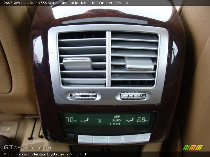 Obsidian Black Metallic / Cashmere/Savanna 2007 Mercedes-Benz S 550 Sedan