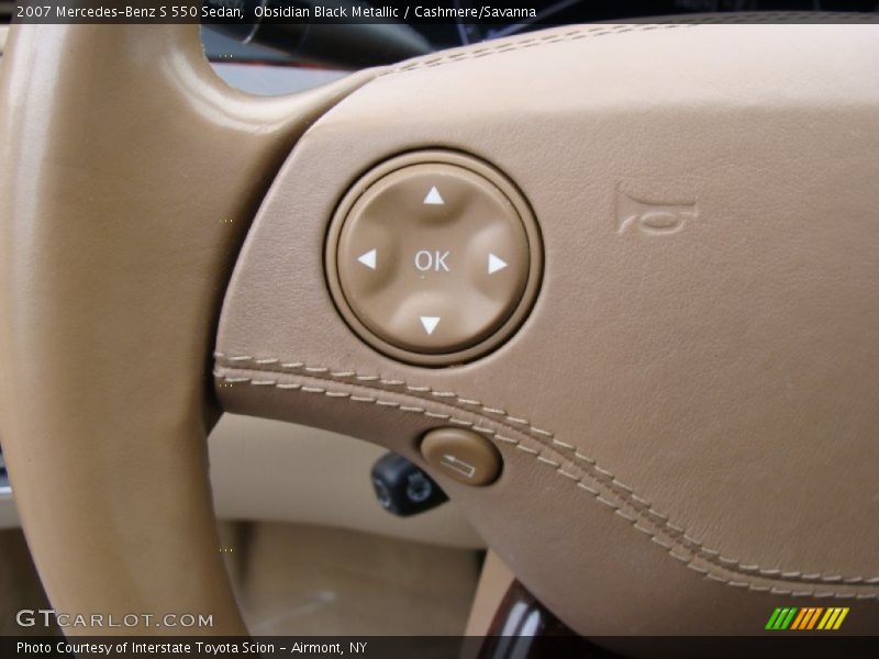 Controls of 2007 S 550 Sedan