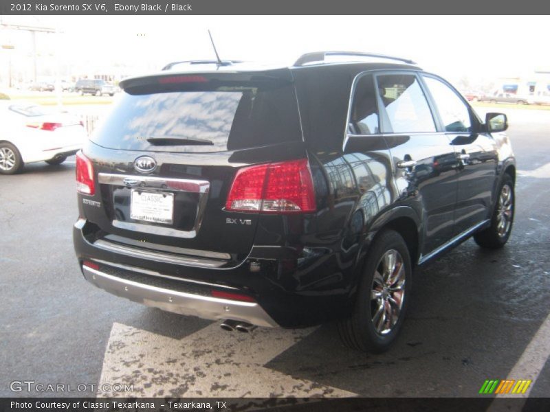 Ebony Black / Black 2012 Kia Sorento SX V6