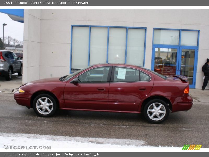 Sport Red / Pewter 2004 Oldsmobile Alero GL1 Sedan
