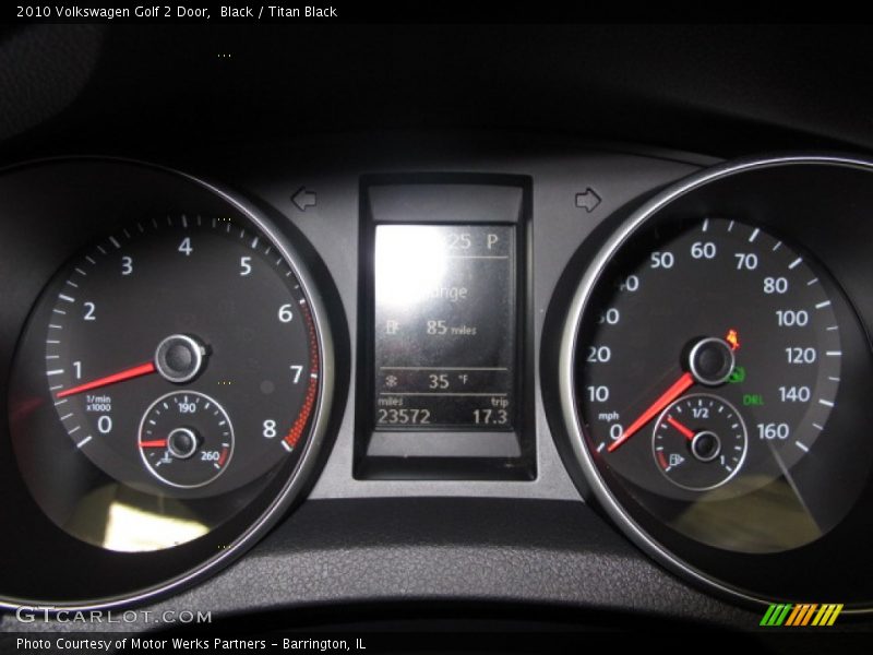 Black / Titan Black 2010 Volkswagen Golf 2 Door