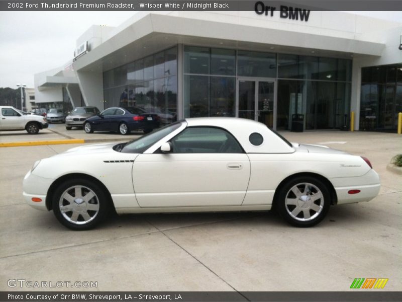 Whisper White / Midnight Black 2002 Ford Thunderbird Premium Roadster