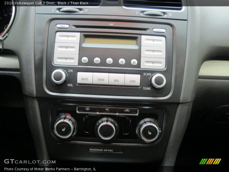 Black / Titan Black 2010 Volkswagen Golf 2 Door