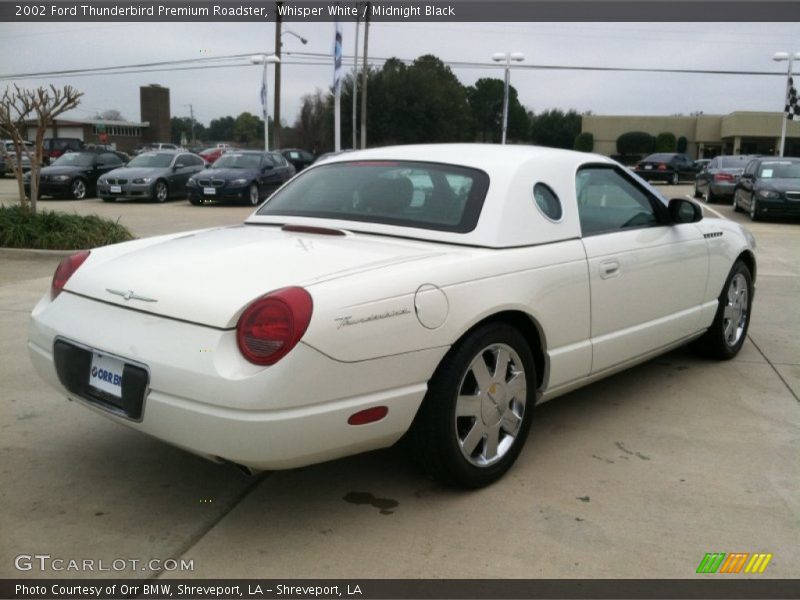 Whisper White / Midnight Black 2002 Ford Thunderbird Premium Roadster