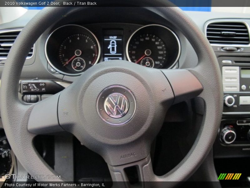 Black / Titan Black 2010 Volkswagen Golf 2 Door