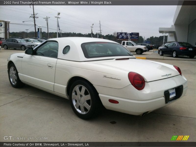 Whisper White / Midnight Black 2002 Ford Thunderbird Premium Roadster