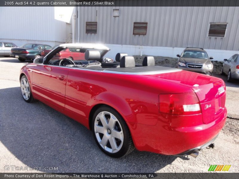 Brilliant Red / Silver/Black 2005 Audi S4 4.2 quattro Cabriolet