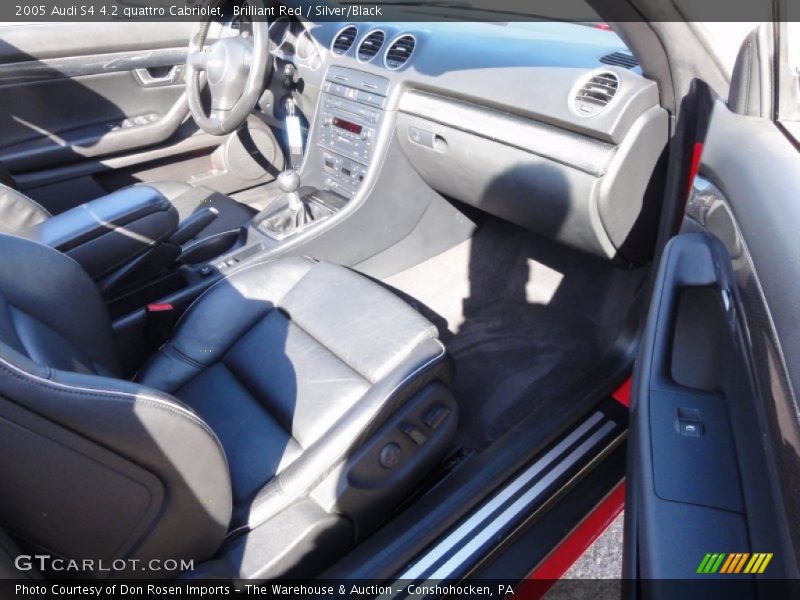 Brilliant Red / Silver/Black 2005 Audi S4 4.2 quattro Cabriolet