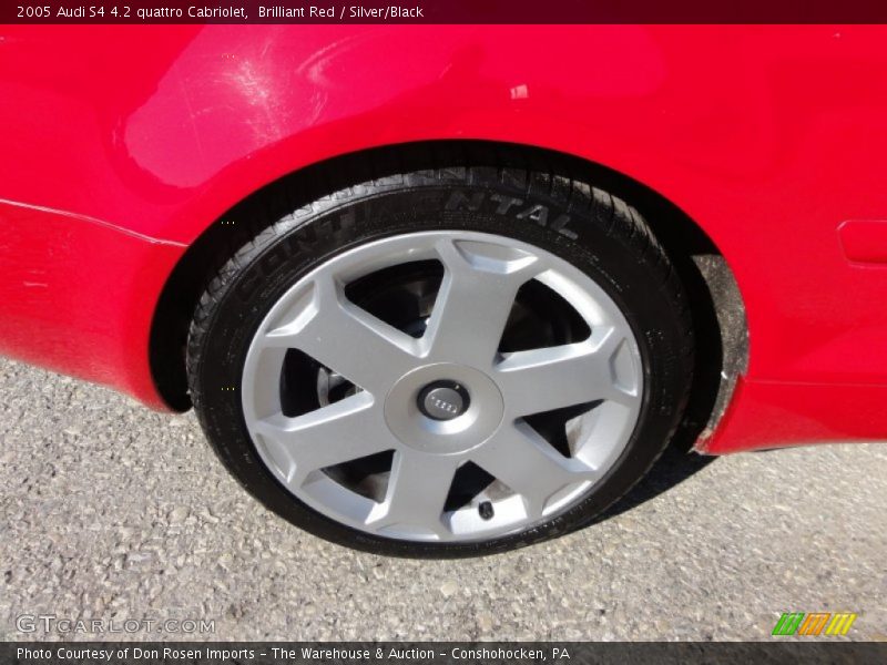Brilliant Red / Silver/Black 2005 Audi S4 4.2 quattro Cabriolet