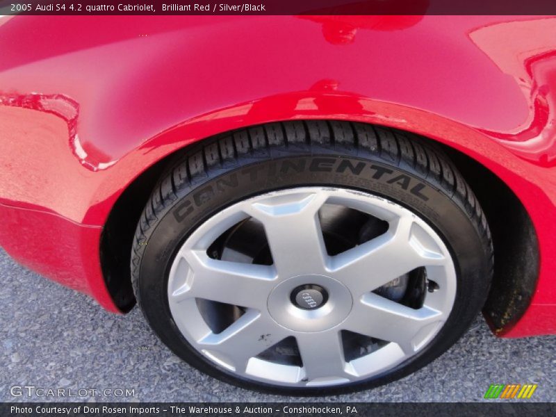 Brilliant Red / Silver/Black 2005 Audi S4 4.2 quattro Cabriolet