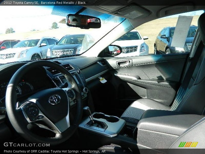 Barcelona Red Metallic / Black 2012 Toyota Camry SE