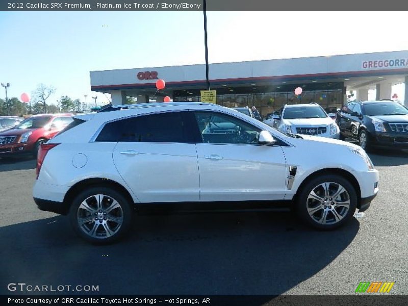 Platinum Ice Tricoat / Ebony/Ebony 2012 Cadillac SRX Premium