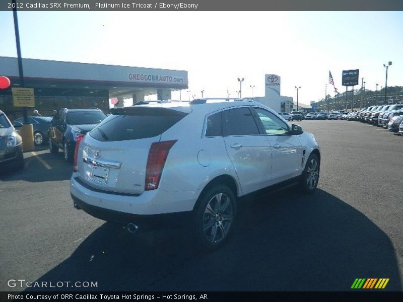 Platinum Ice Tricoat / Ebony/Ebony 2012 Cadillac SRX Premium