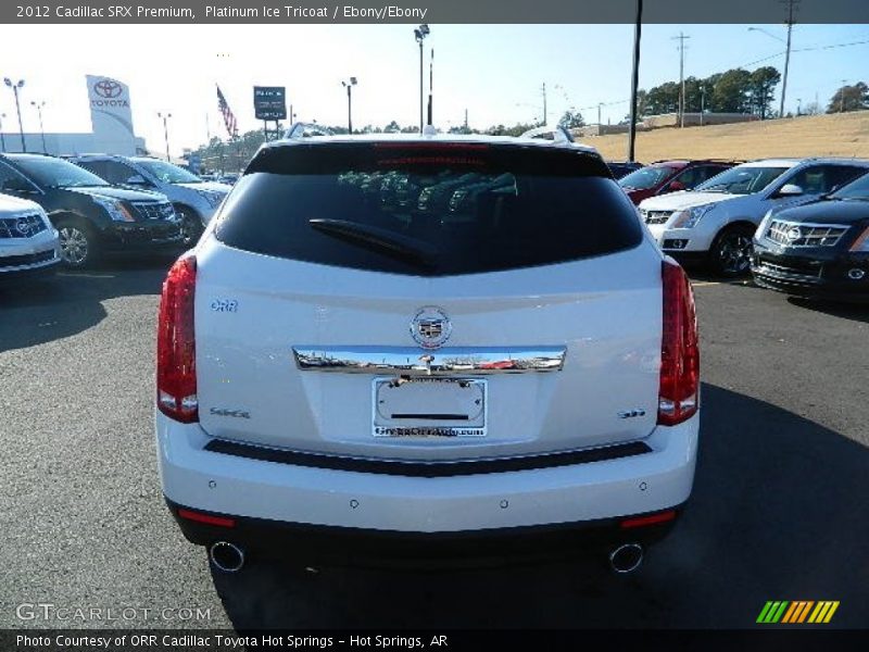 Platinum Ice Tricoat / Ebony/Ebony 2012 Cadillac SRX Premium