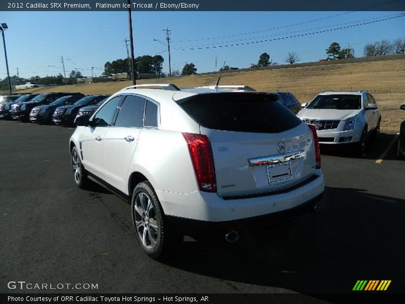 Platinum Ice Tricoat / Ebony/Ebony 2012 Cadillac SRX Premium