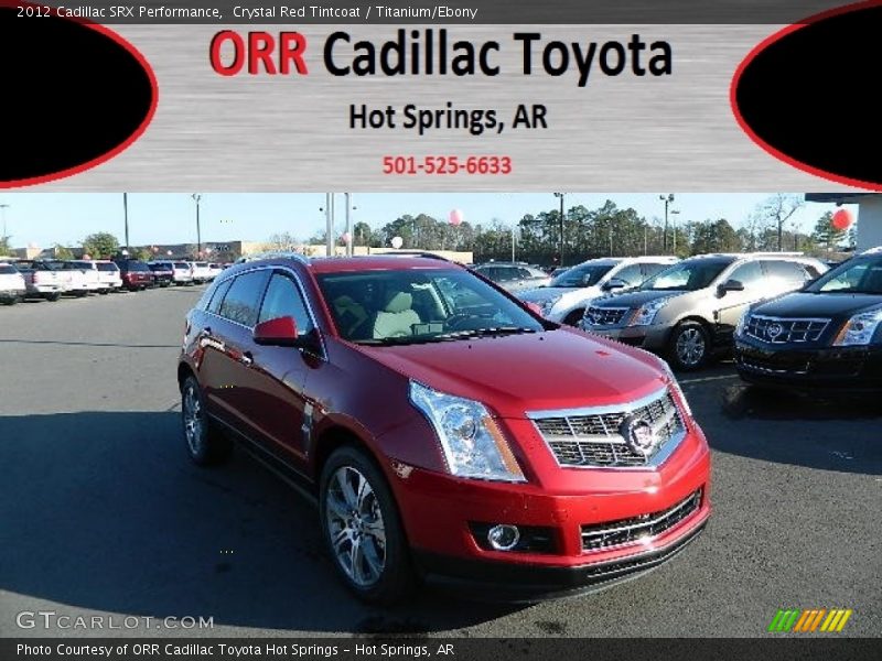 Crystal Red Tintcoat / Titanium/Ebony 2012 Cadillac SRX Performance