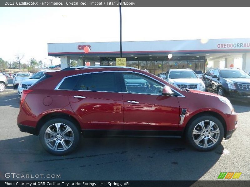 Crystal Red Tintcoat / Titanium/Ebony 2012 Cadillac SRX Performance